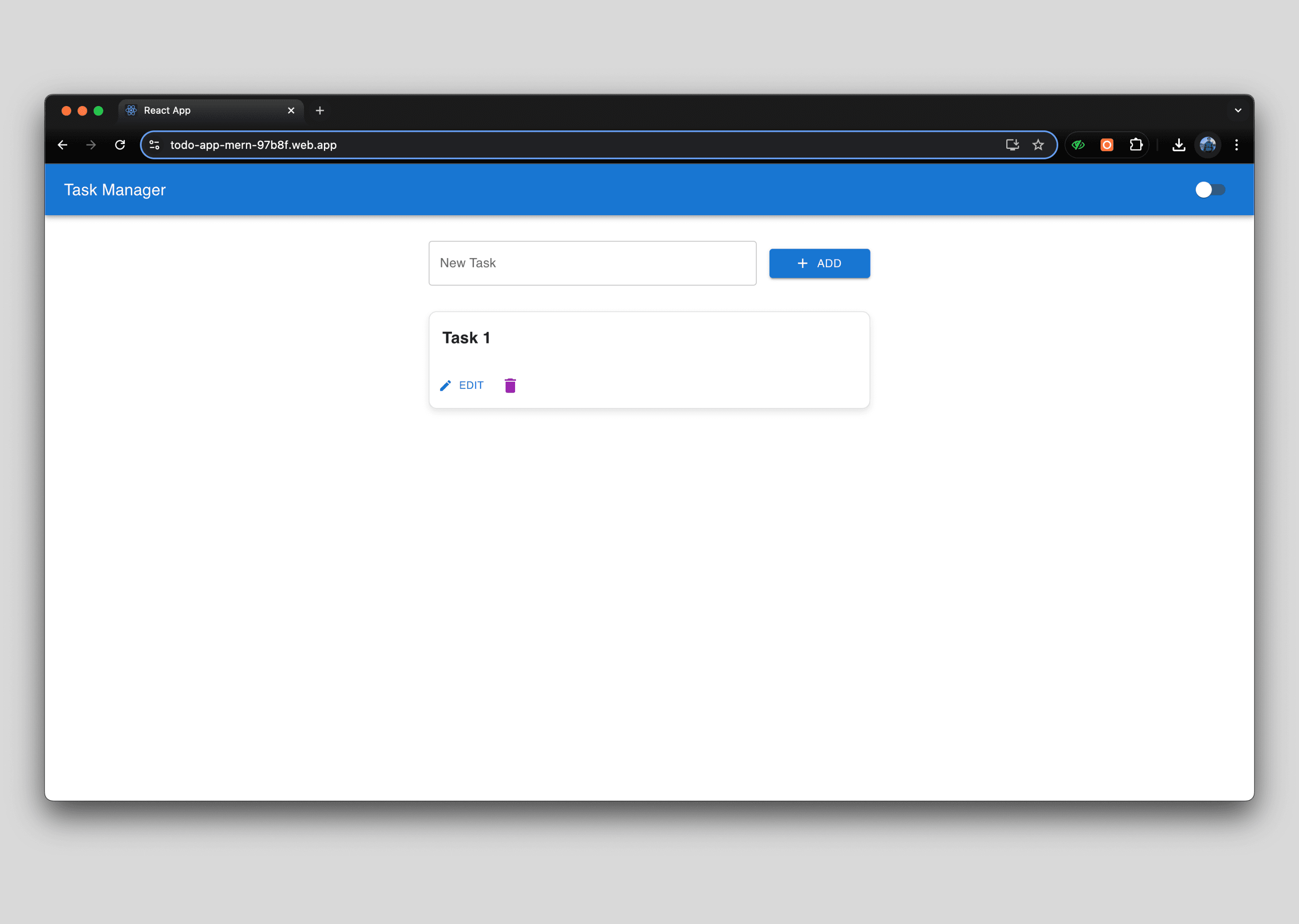ToDo App (MERN)